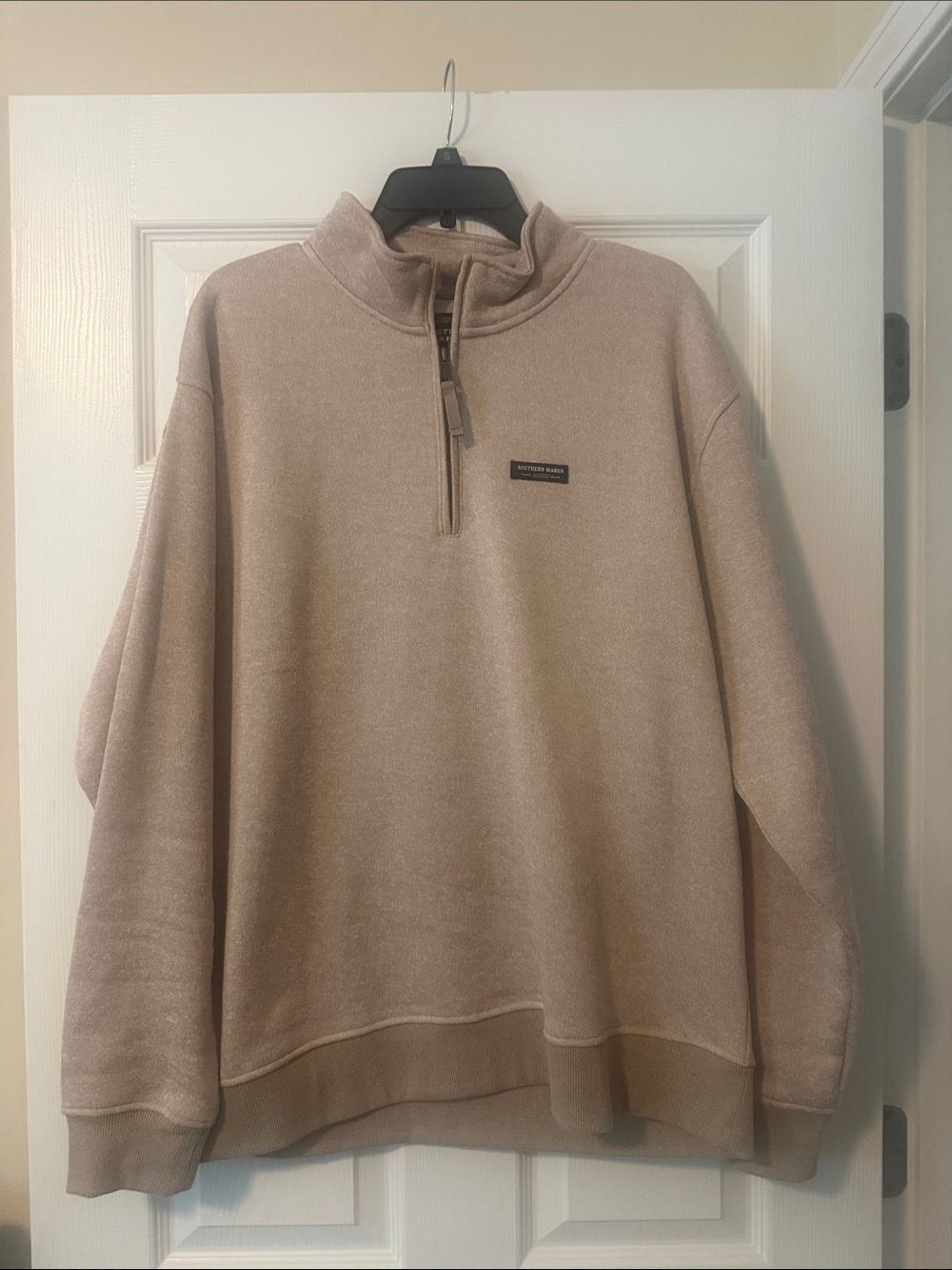 Southern Marsh Men's Quarter-Zip Pullover - Taupe